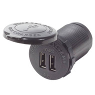 Blue Sea Fast Charge Dual USB Charger - Socket Mount